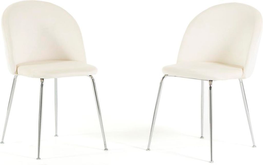 Lot de 2 chaises de salle à manger rembourrées, pieds en Image du produit 