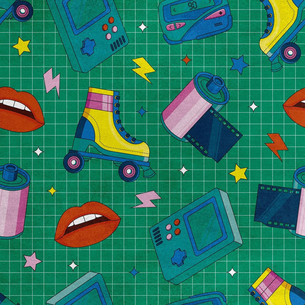 Royal Samt Stoff Polyester Zum Nähen - Motiv Artikel der 90er