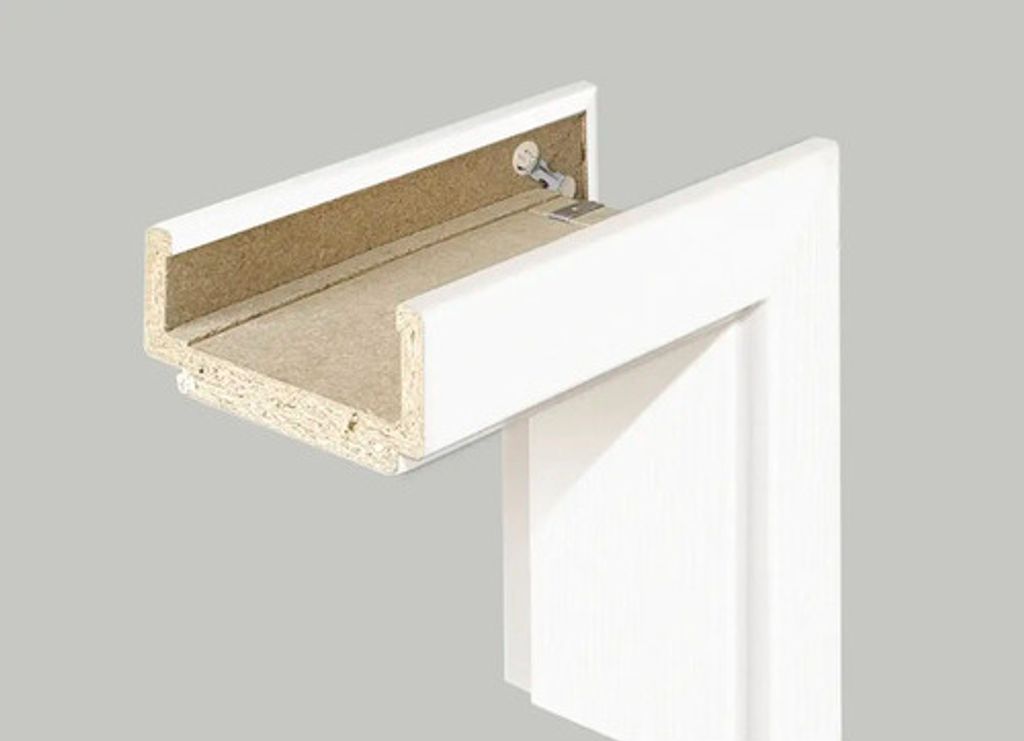 Pertura Komplettzarge CPL Masera Weiß 198,5x73,5x9 cm Links