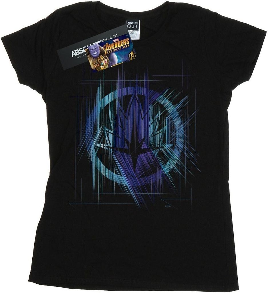 Marvel - "Avengers Infinity War Guardian" T-Shirt für Damen BI9322 (S) (Schwarz)