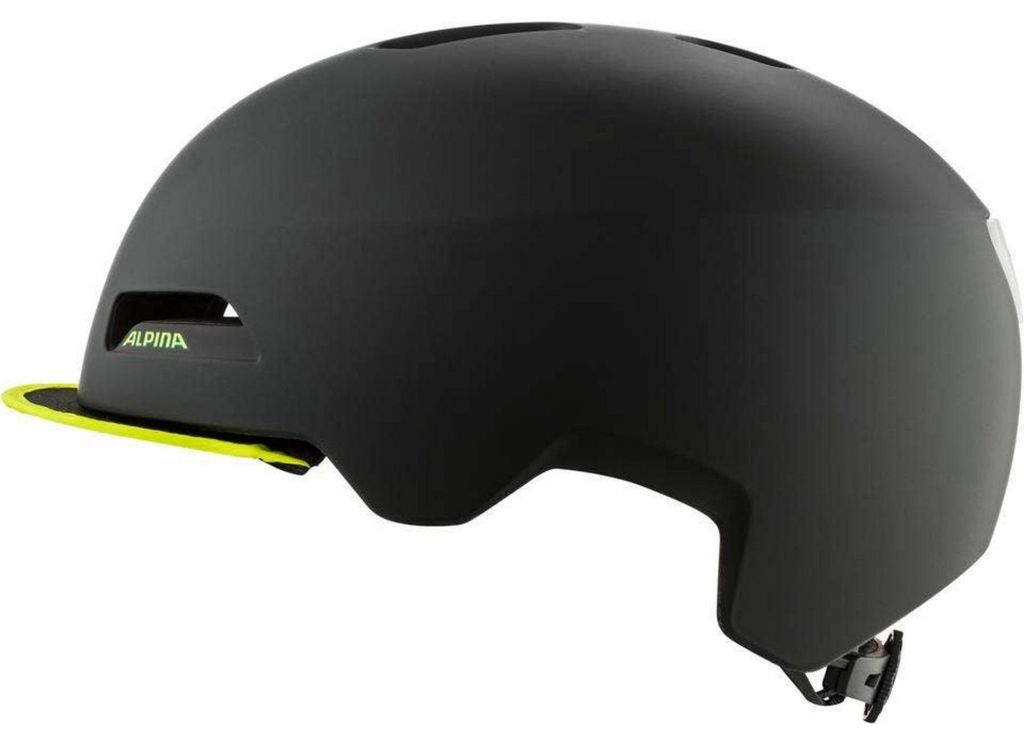 ALPINA Casque de ville Brooklyn noir/jaune fluo mat Image du produit 