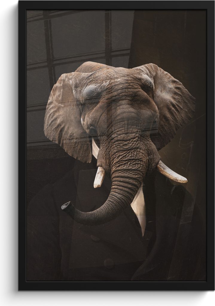 MuchoWow® MuchoWow® Gerahmtes Poster Alte Meister - Elefant Produktbild 