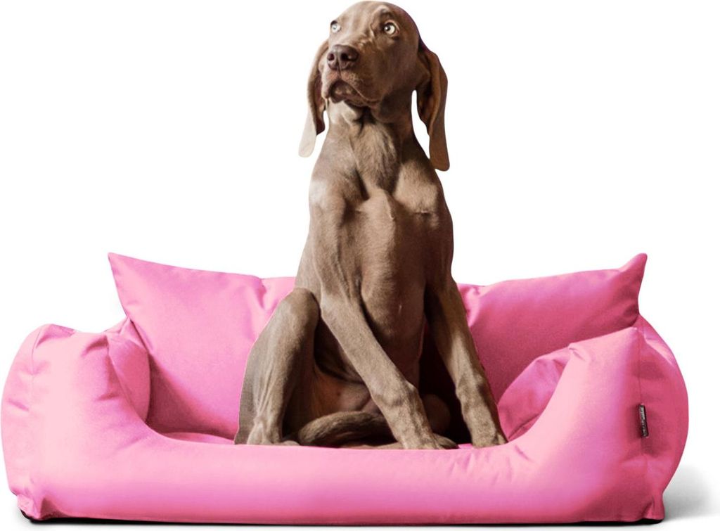 tierlando NEMO Hundebett Hundesofa S M L Hundekorb Katzenbett 65 80 100cm - Größe: 65x50cm | Farbe: 07 Rosa