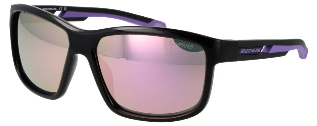 Skechers SE6363 Lunettes de soleil polarisées Noir pour Homme Taille Unique