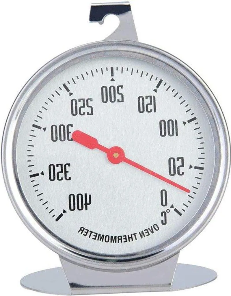 Thermomètre de cuisine grand format en acier inoxydable pour four et BBQ