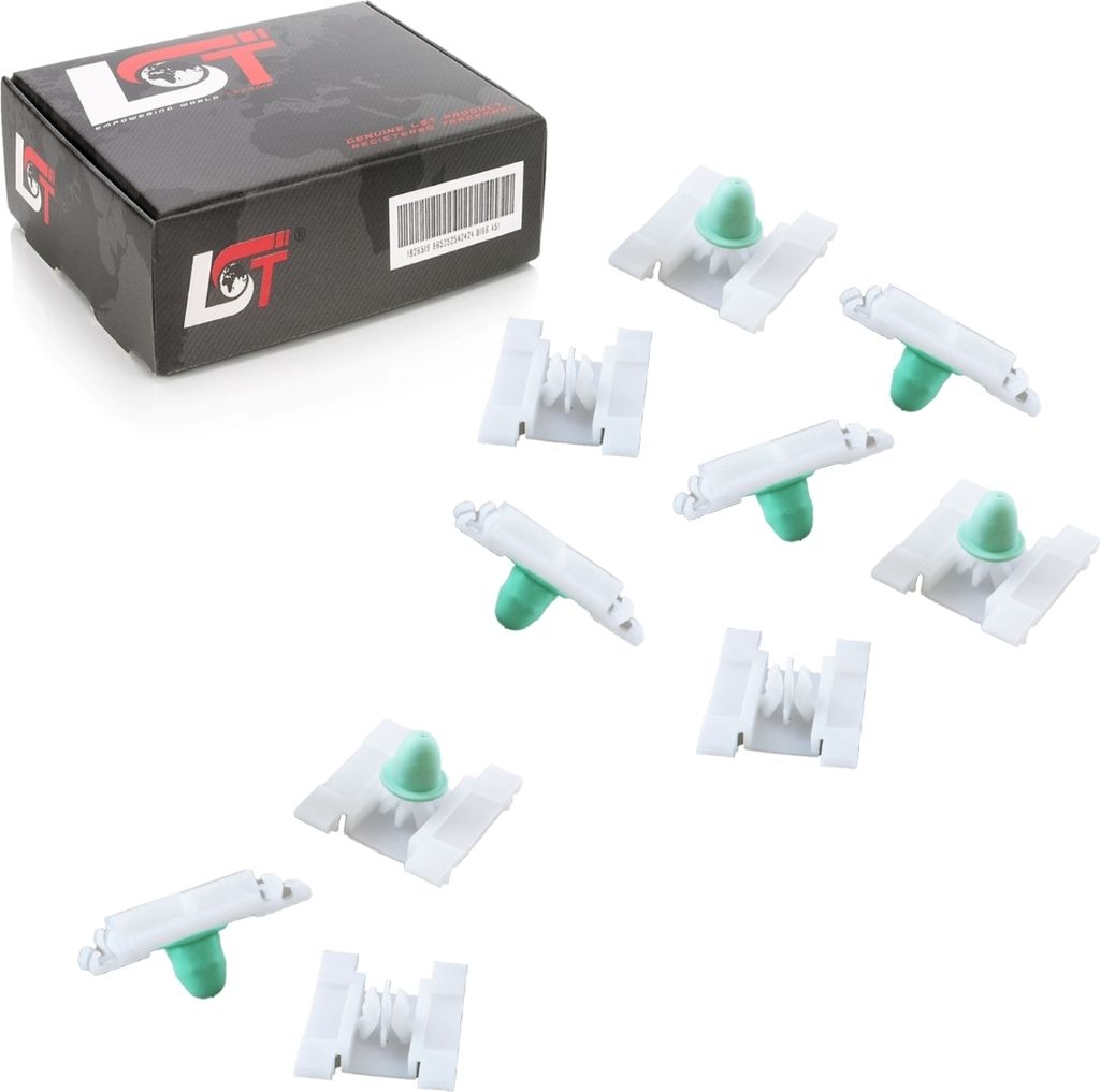 10x Clips Zierleistenklammer mit Tülle für VW GOLF 3 III 1H1