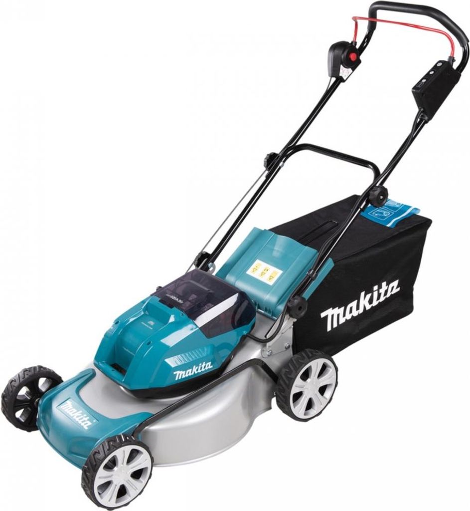 Makita Akku-Rasenmäher 2x18V (ohne Akku, ohne Ladegerät) Produktbild 