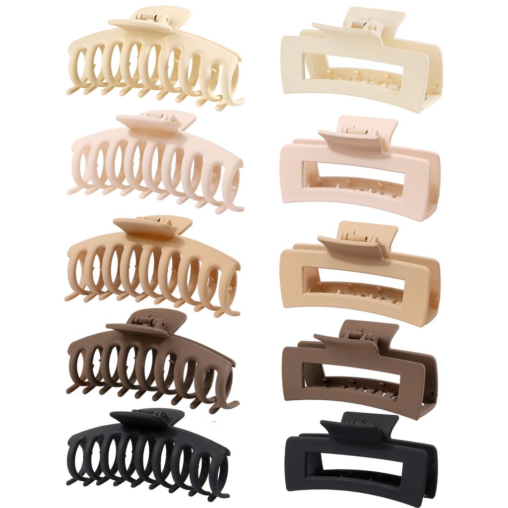 SuPoo 4x Haarspangen Für Dickes Haar - Riesige Haarklammern 11,9 Cm, Damen Spangen Für Voluminöses Haar