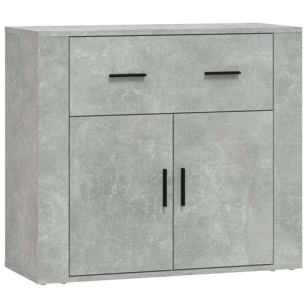 Möbel Sideboard - elegante Design - Mehrzweckschrank - Betongrau 80x33x70 cm Holzwerkstoff - Kommoden CLORIS6704048