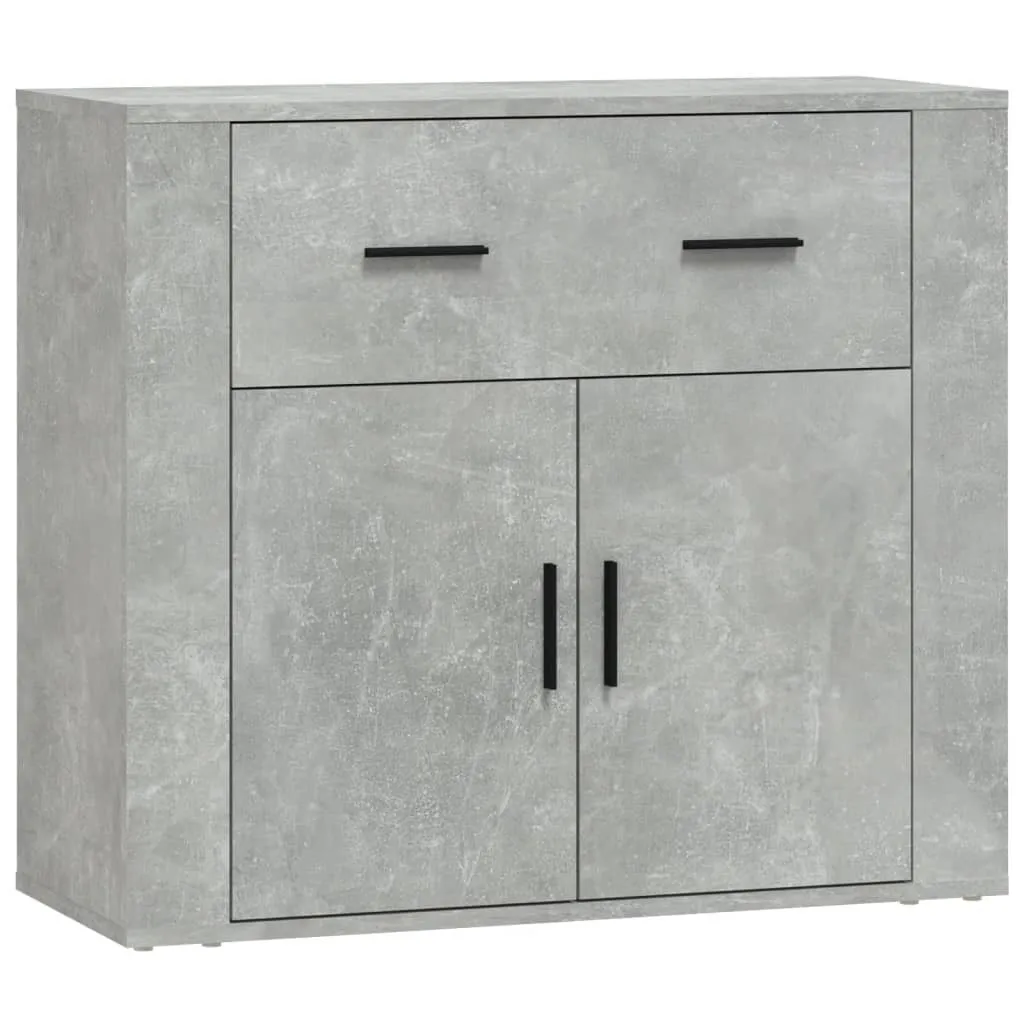SYFAX Credenza Grigio Cemento - Eleganza Industrial 80x33x70 cm