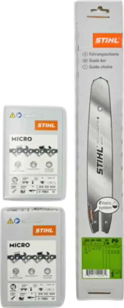Kit de maintenance Stihl Guide et Chaîne pour Tronçonneuse MS170