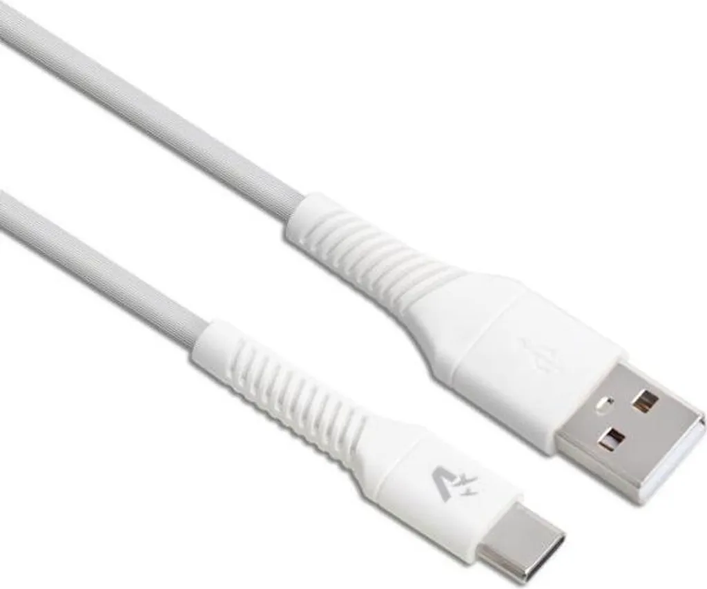 Cavo USB-C Vultech 1.2m Bianco: La Soluzione per la Ricarica in Casa