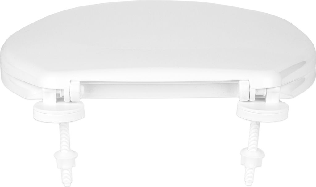 WC-Sitz mit Deckel weiß - 46x37 cm - Ovaler Toilettensitz Produktbild 3