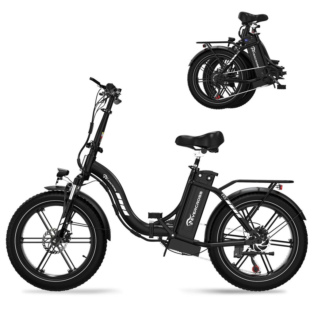 EVERCROSS TECH EK6 Faltbares Elektrofahrräder, 20" x 4,0 Produktbild 