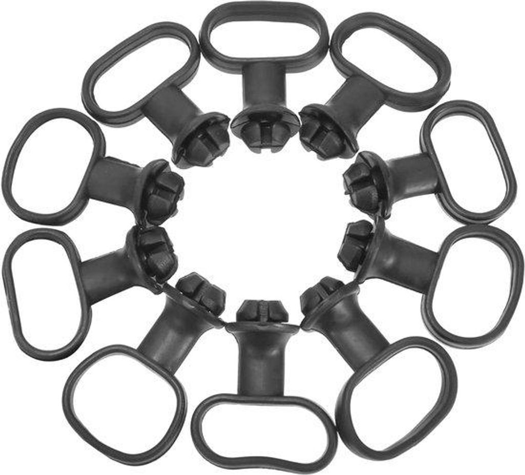 Spatbord vorne schwarzes Gummi 10 Stück