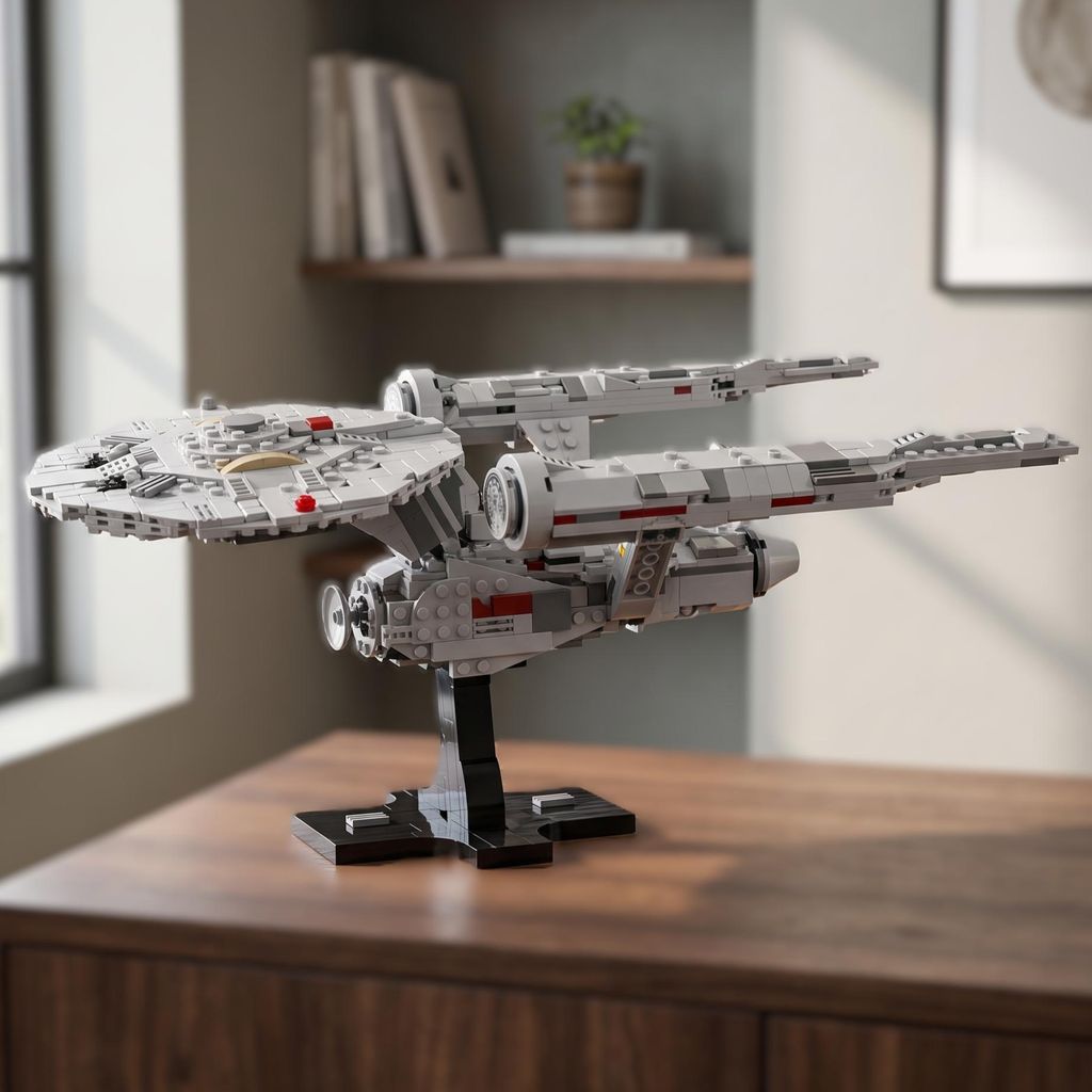 Trek Enterprise USS inspiriertes Sci-Fi Raumschiff MOC – Produktbild 