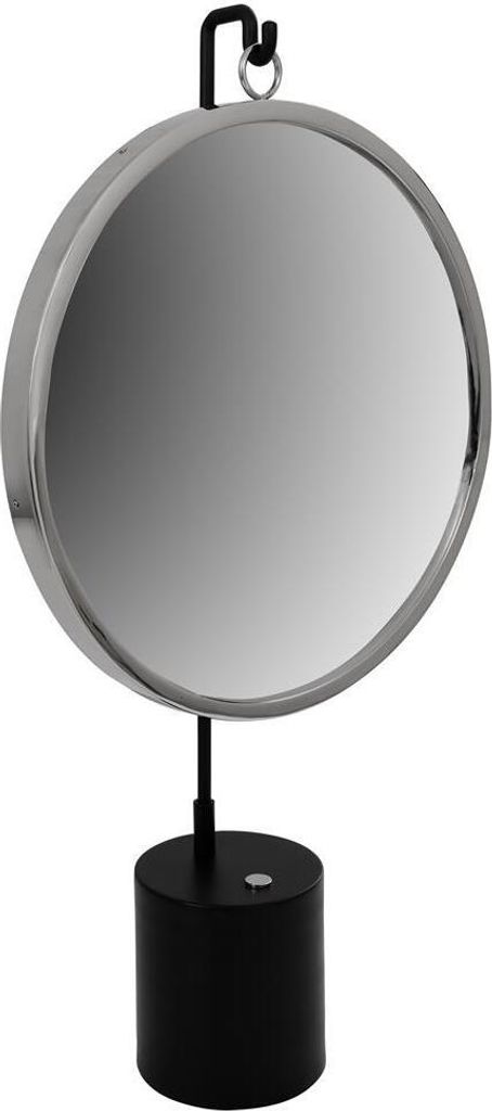 Tischspiegel Siali 200 Schwarz / Silber