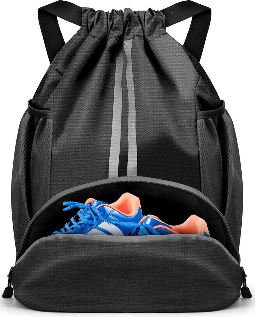 Turnbeutel Fußball Rucksack Kordelzug Sporttasche Produktbild 