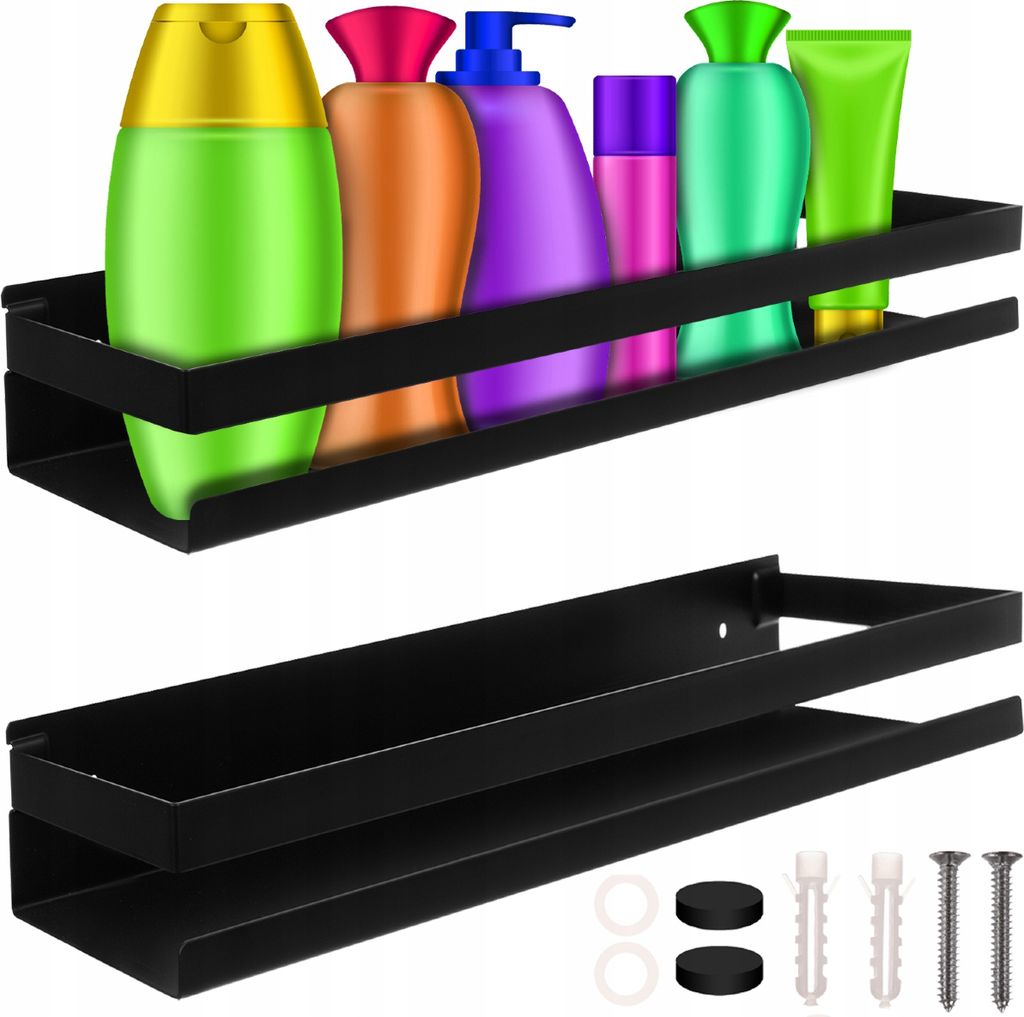 Metallregal XL 50 cm Schwarz Ruhhy 19188 Produktbild 