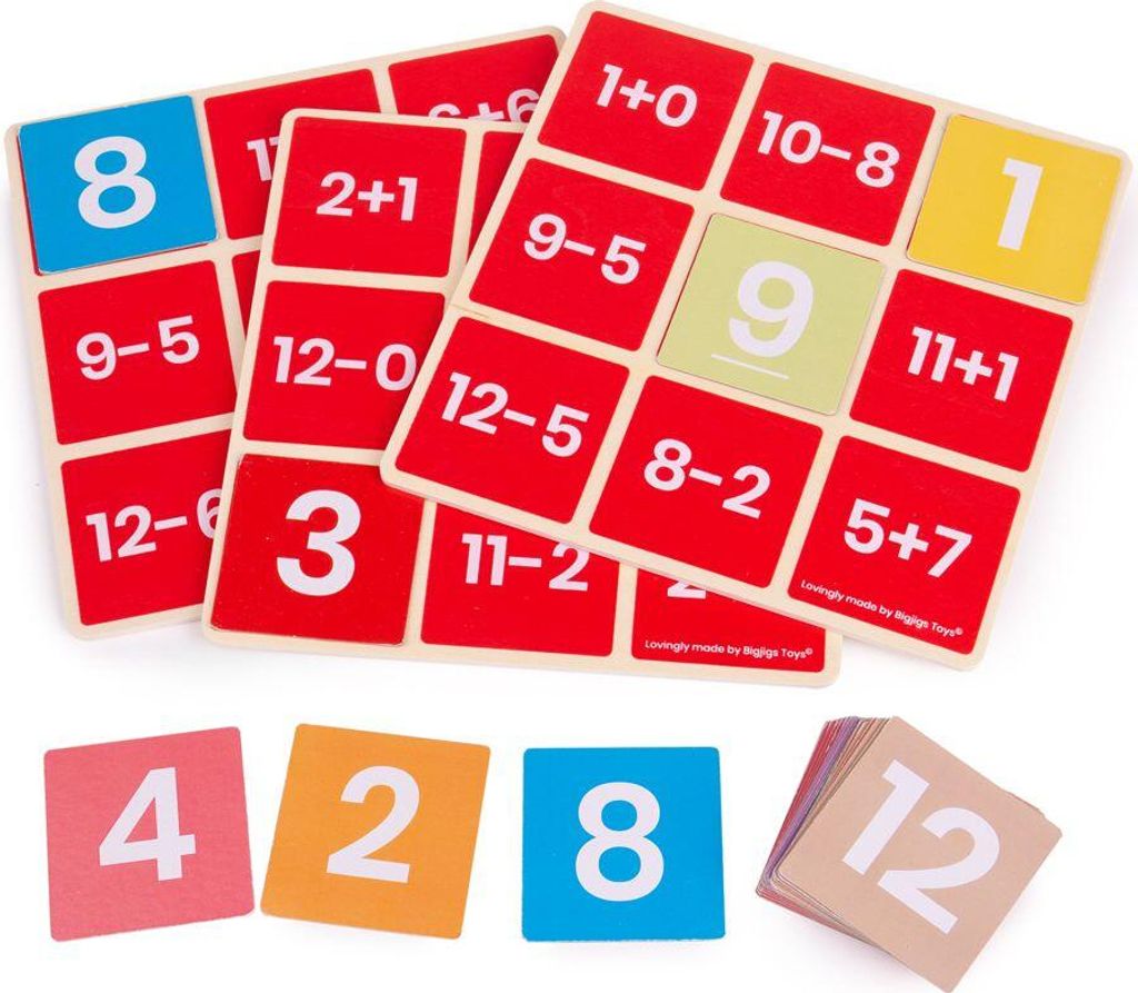 Bigjigs Toys Mathe-Bingo Addition und Subtraktion