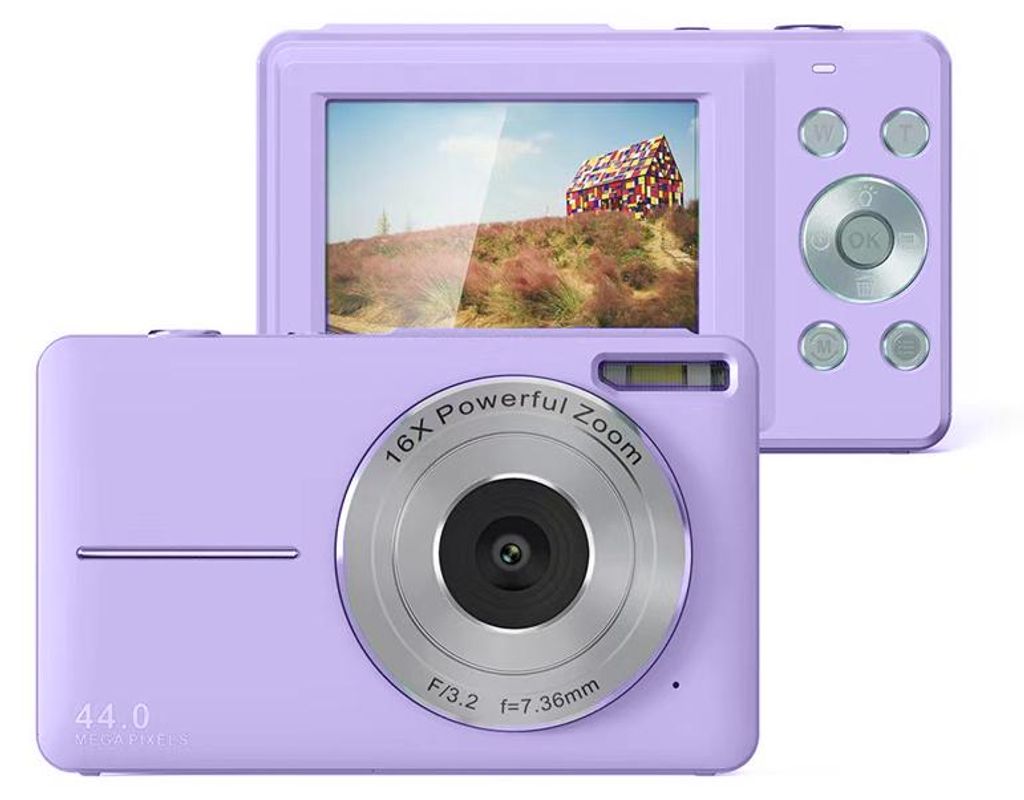 ZELURXX Digitalkamera für Kinder 1080P 44MP, 16x Zoom, 2,4 Produktbild 