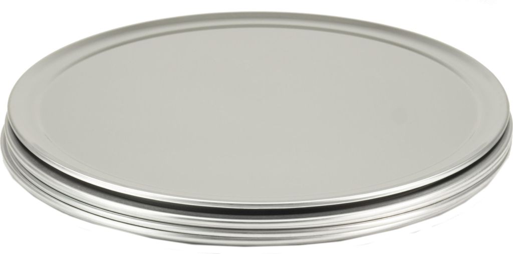 Pizzablech rund aus Aluminium 6 Stück Ø 406 mm