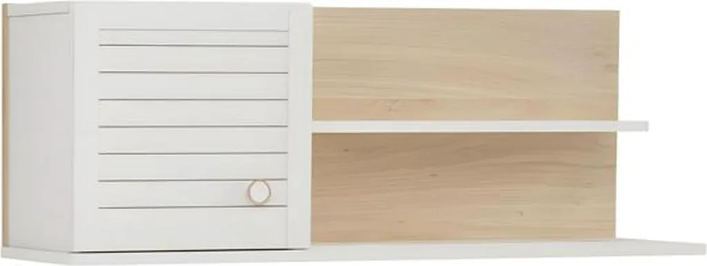 Module mural bois blanc : la solution déco pour ranger sans encombrer le sol
