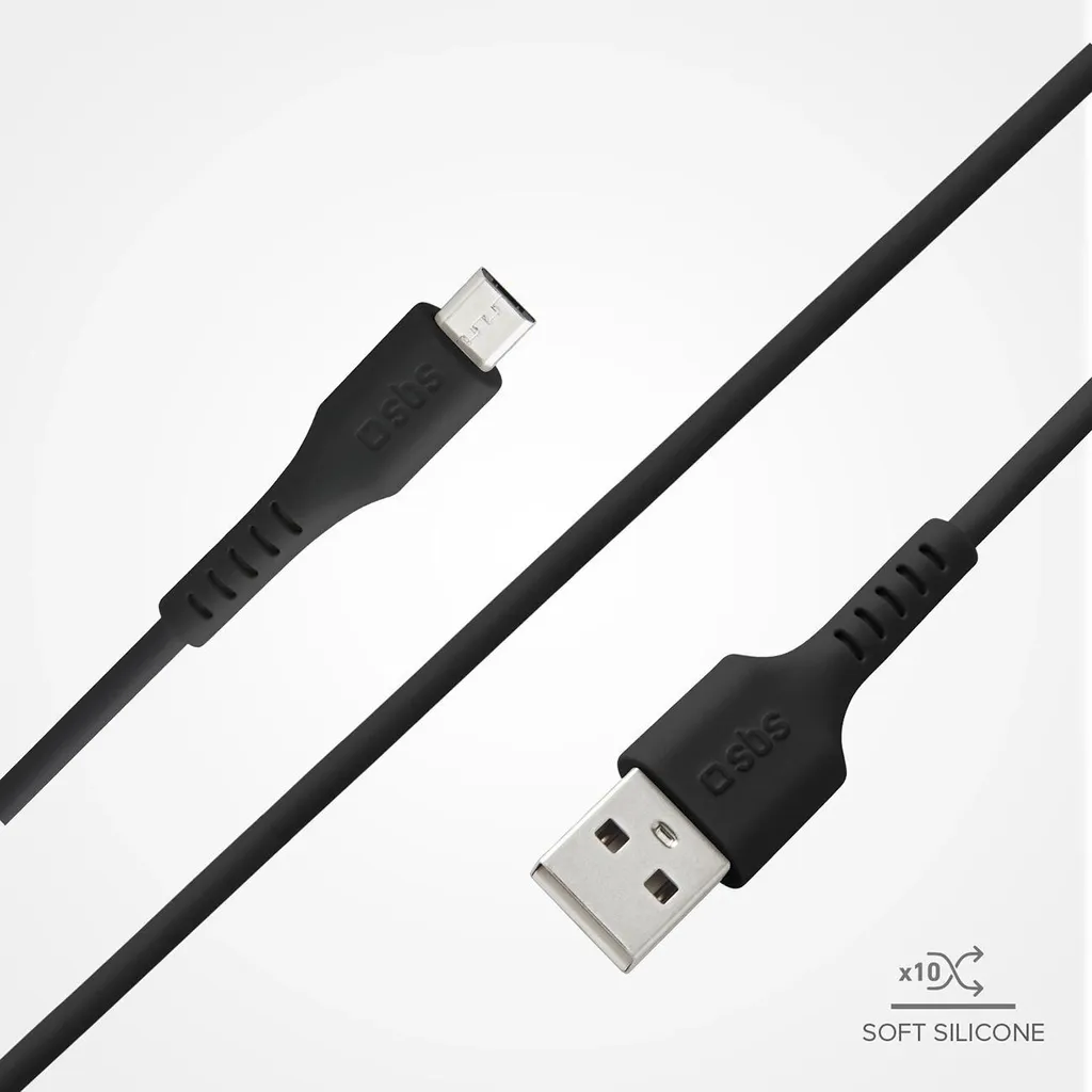 Sincronizza e Carica con SBS: Cavo Micro USB 1m Nero High Speed - 6