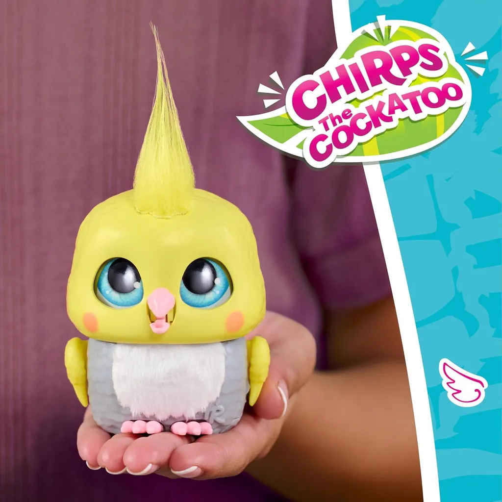 Poupée interactive FurReal Handfuls : le Cacatoès à emporter partout