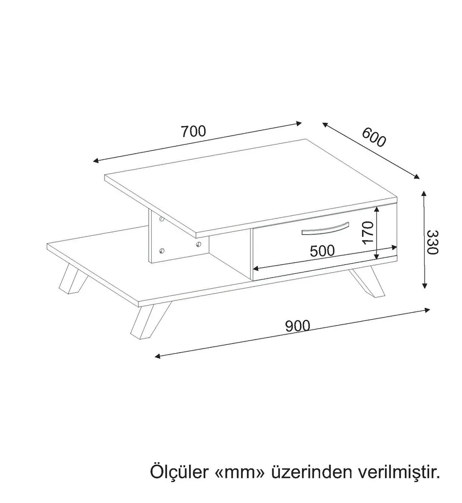 Table basse blanche facile à nettoyer et robuste pour petit salon