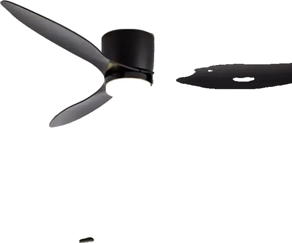 Ventilateur de plafond 105 cm flux d'air puissant et design noir épuré
