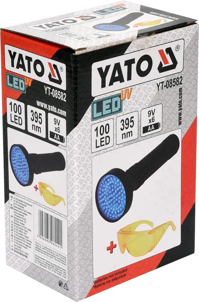 Torcia UV 100 LED Professionale per Rilevamento Macchie e Ispezioni - 7