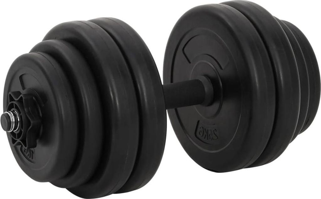 vidaXL Haltères courts 2x15 kg Image du produit 