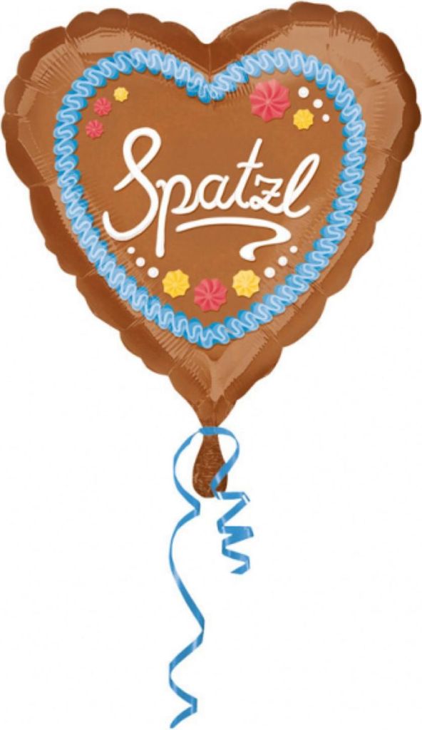amscan® 3375101 Balon foliowy serce wróbla - Ø 45 cm Zdjęcie produktu 