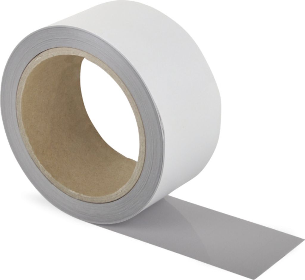 Schmutzresistentes Bodenmarkierungsband WT-5229,Polyester, Hellgrau,50 mm x 15 m