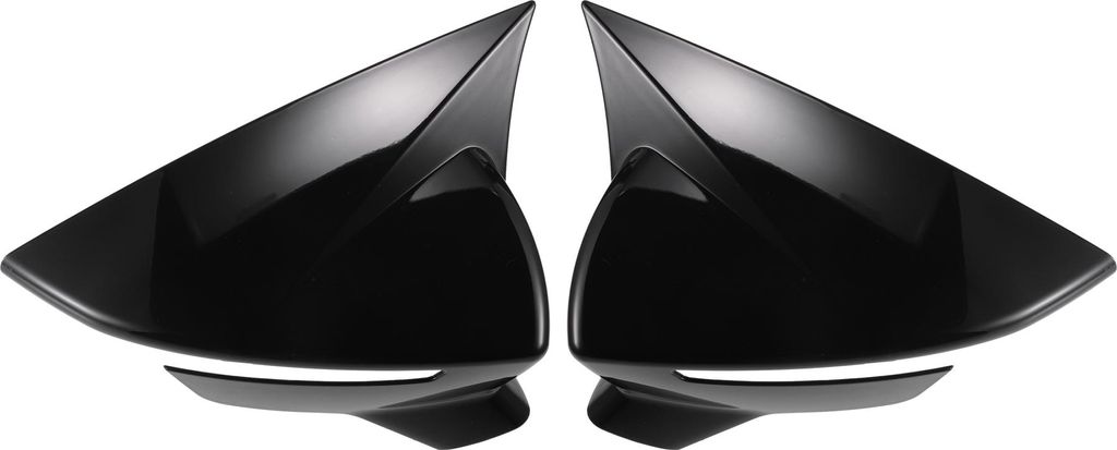 1 Paar Auto-Rückspiegelabdeckung Überzug glänzend schwarz für SEAT Leon MK3 5F Spiegelabdeckungen Außendekoration Zierleisten