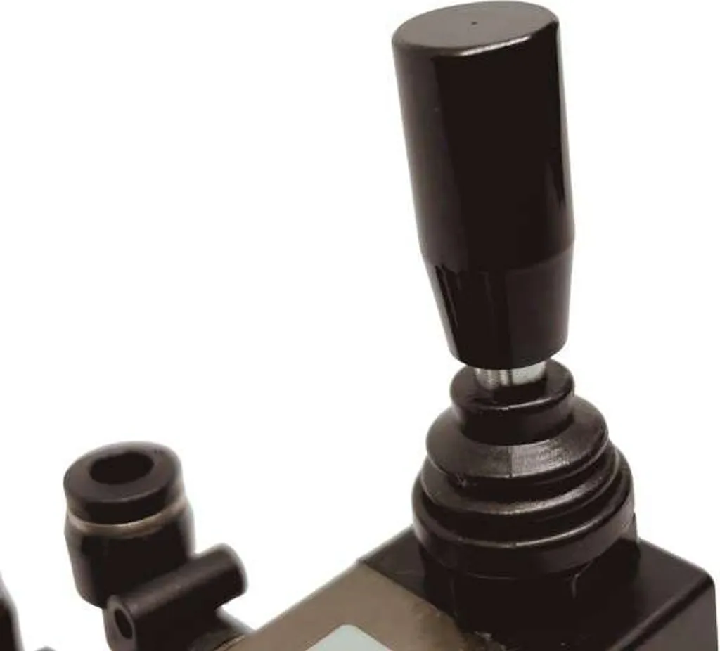 Commande pneumatique joystick pour réparation de bras de démonte-pneu