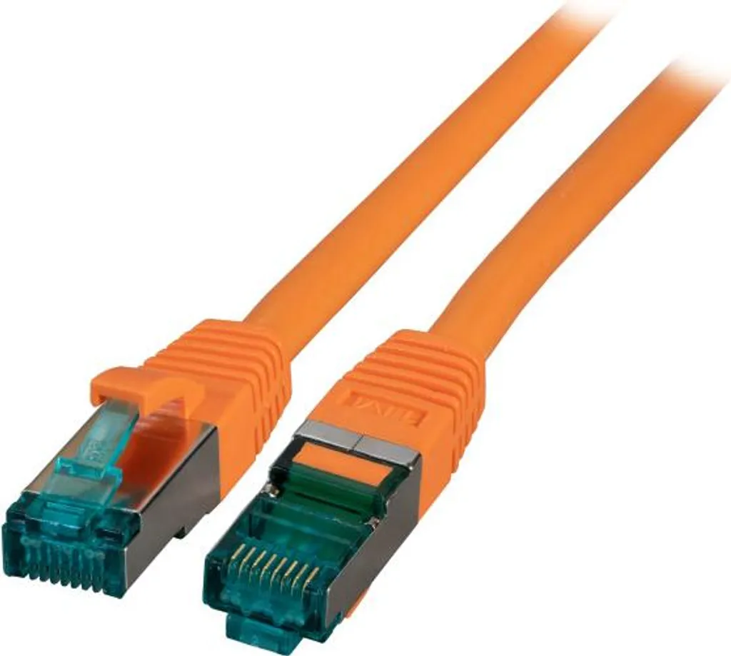 Cavo Ethernet 1m EFB Cat.6A Arancione | S/FTP LSZH per Smart Home - 3