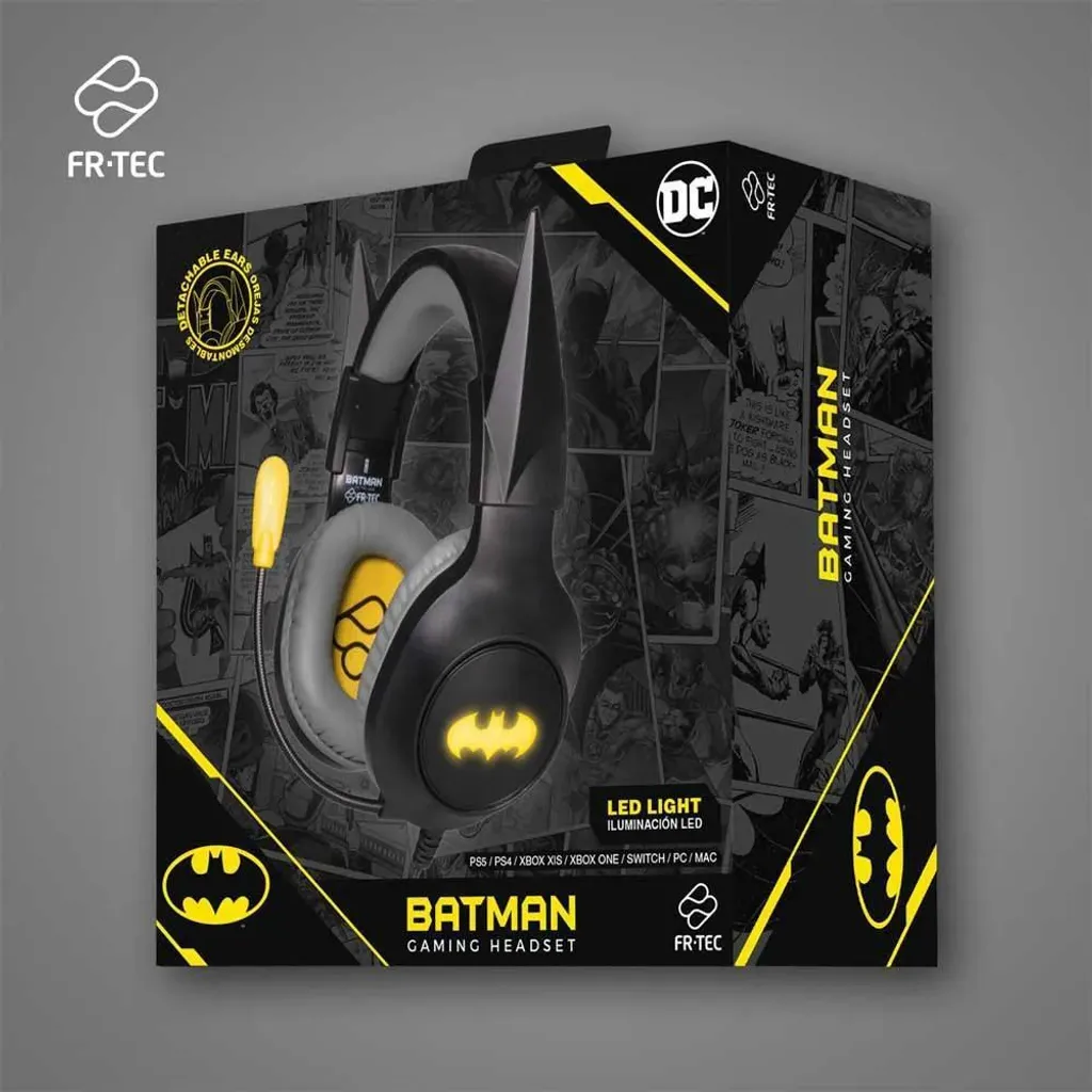 Blade Gaming Headset DC Batman avec LED - Casque Gamer Haute Performance - 10