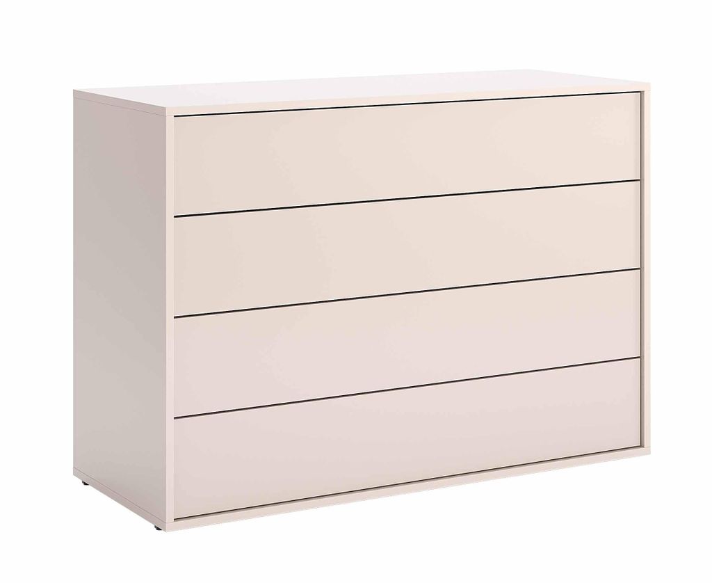Kommode 4 Schubladen – Kaschmir – 78×110 cm – Modern & Produktbild 