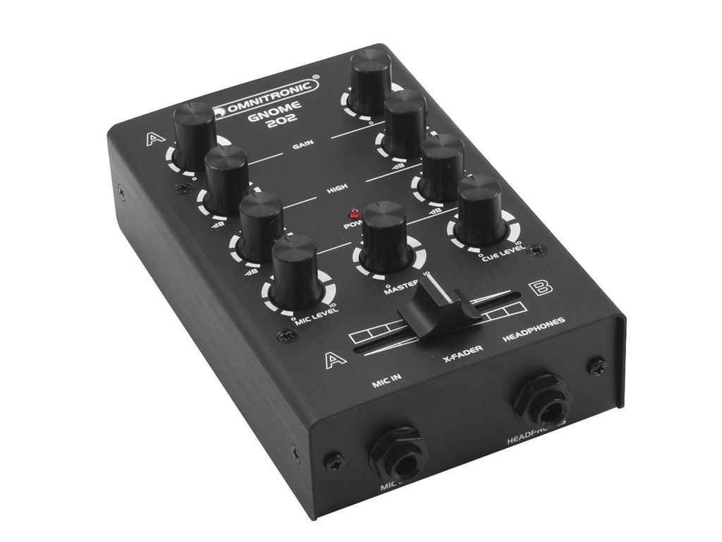 Omnitronic GNOME-202 2 Kanäle 20 - 20000 Hz Schwarz Immagine del prodotto 
