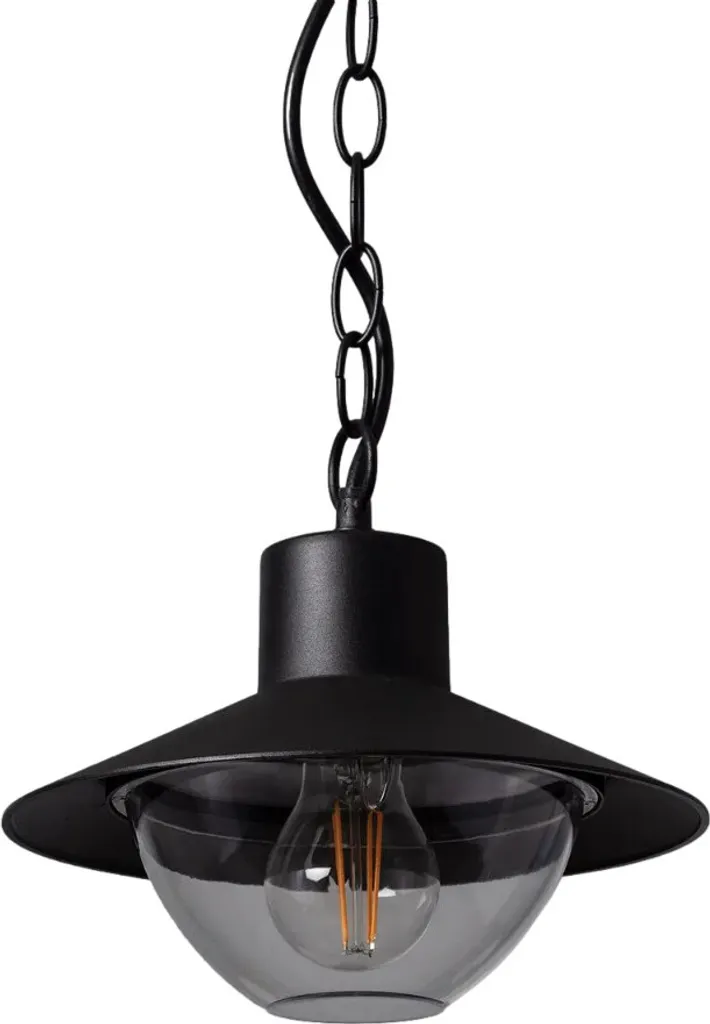 Suspension noire anticorrosion IP54 Abruzzo : l'éclairage métal durable