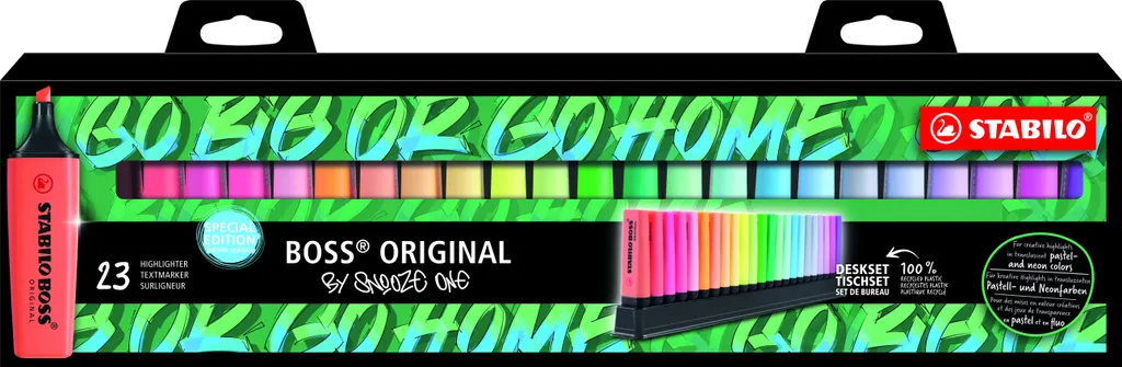 Surligneur STABILO BOSS ORIGINAL Snooze One Couleurs Assorties Etui 6
