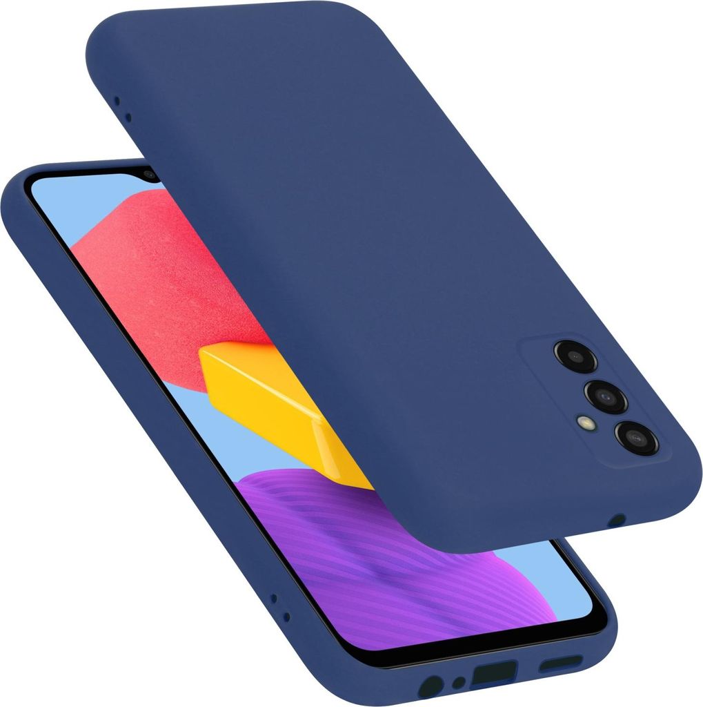 Cadorabo Schutzhülle für Samsung Galaxy M13 4G Hülle in Blau Handyhülle Case Cover TPU Etui