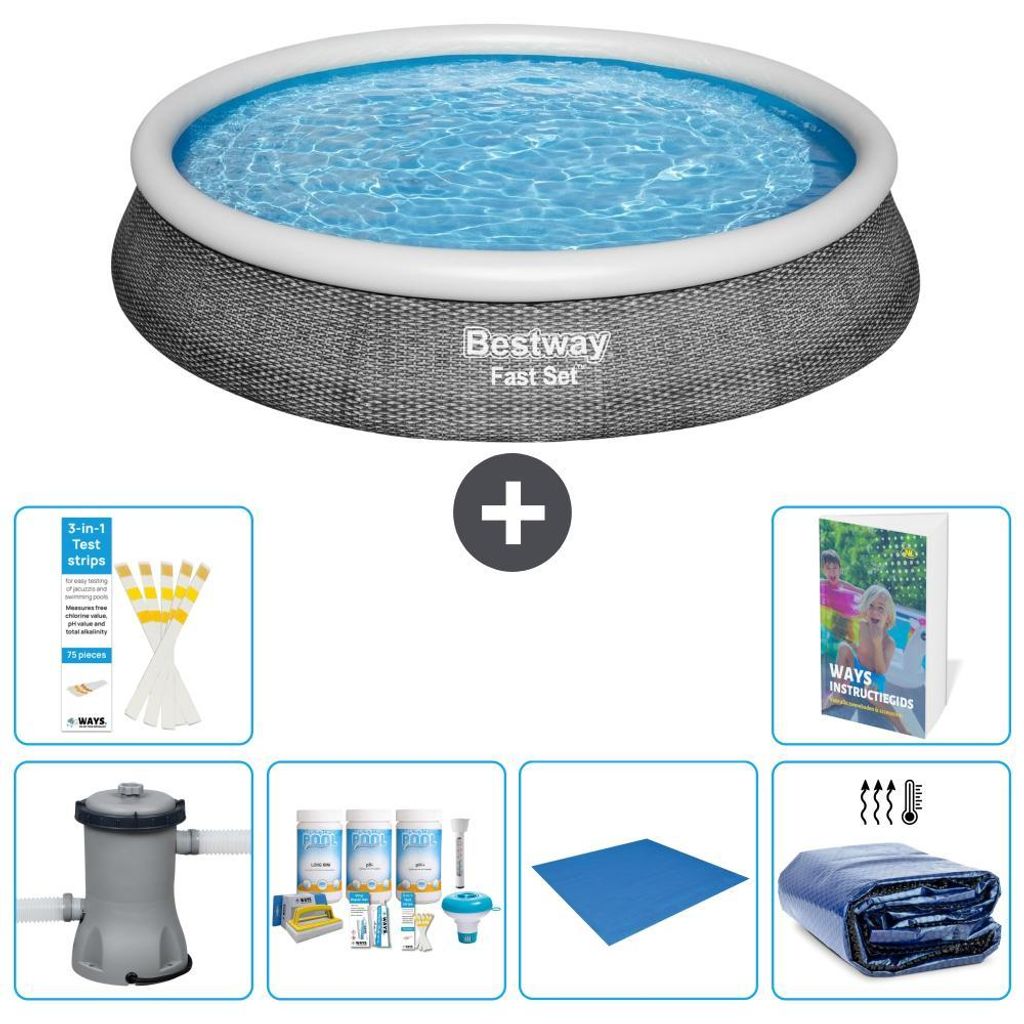 Bestway Fast Set Rund - 396x84 cm - 7-teilig S289