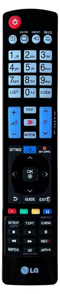 Télécommande d'origine LG AKB73615303 - Remplace également Image du produit 