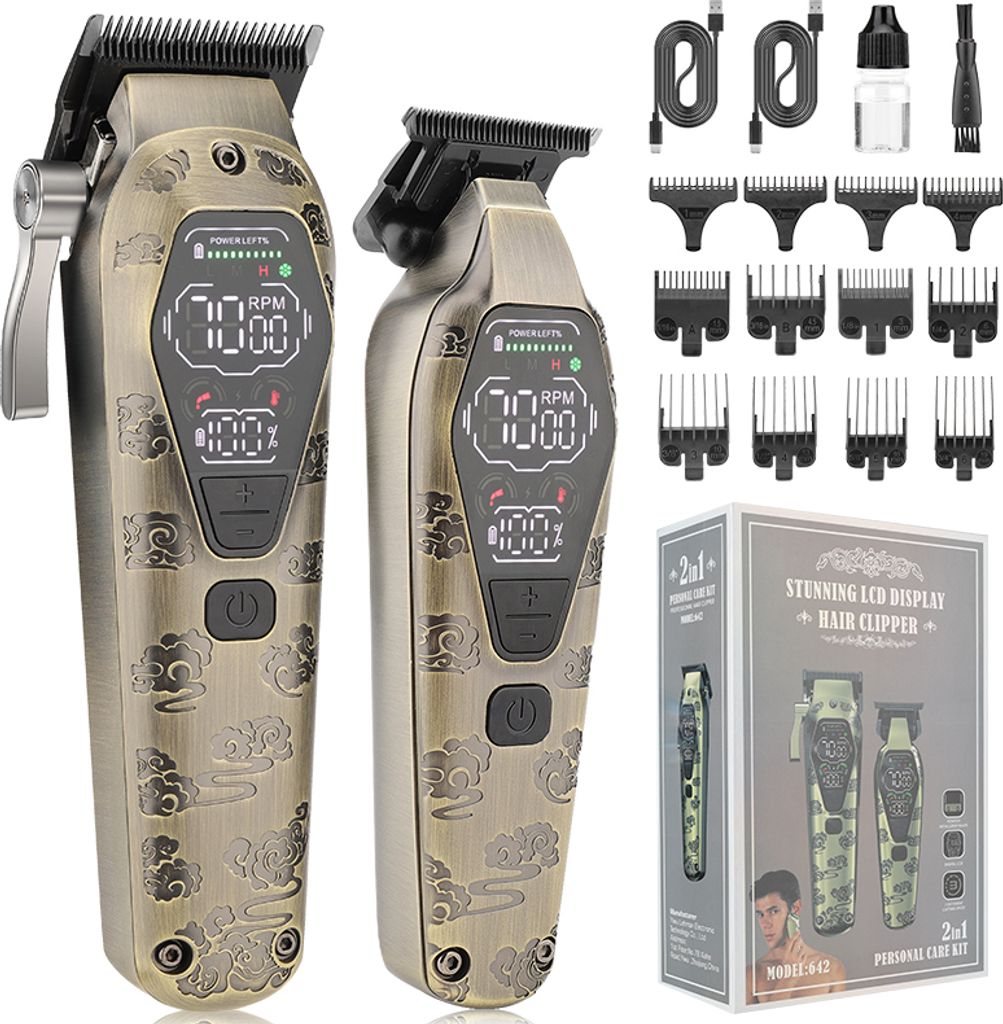 INF Professioneller Haarschneider mit Zubehör Produktbild 