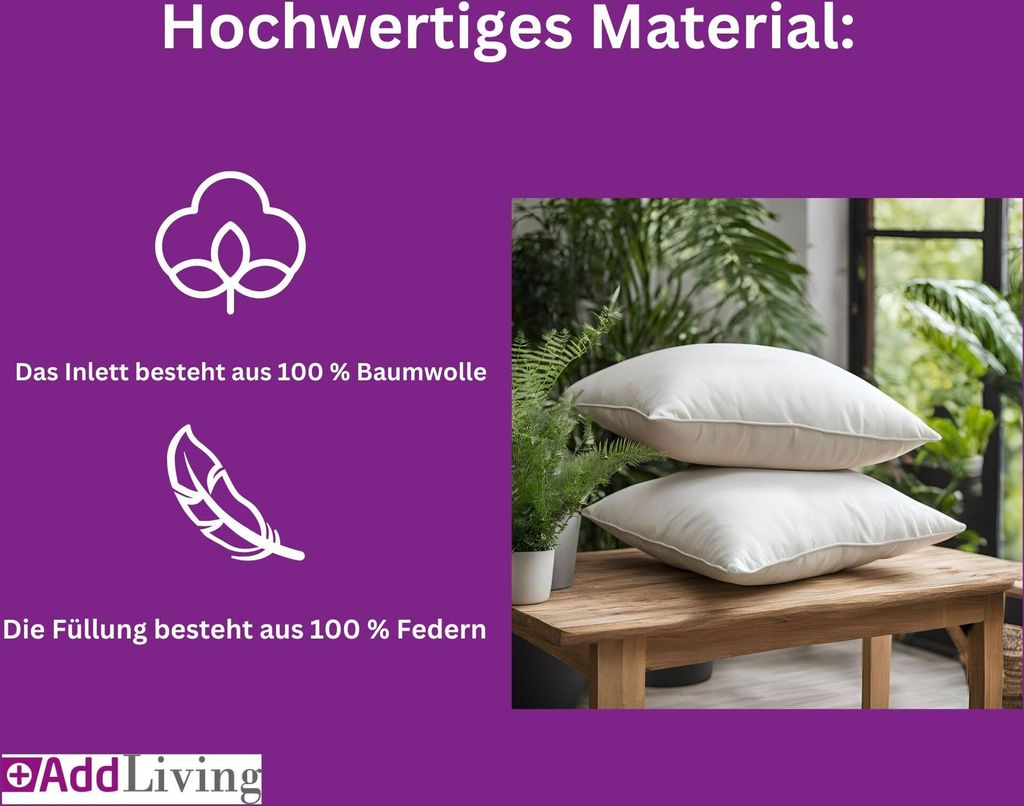 Kissenfüllung Federkissen Füllkissen Kopfkissen Kissen Produktbild 1