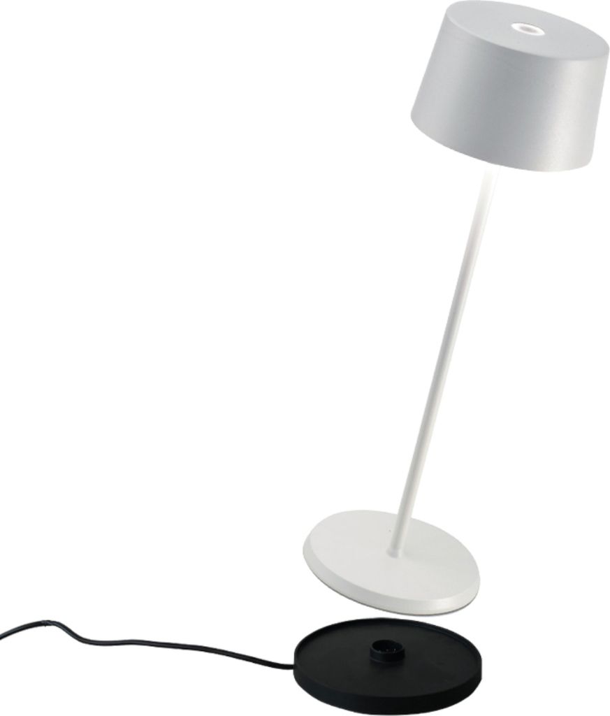 Stolní lampa na baterie Zafferano Olivia Pro 350 mm bílá Obrázek produktu 