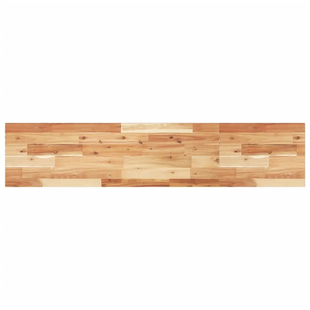 Scaffale galleggiante 140x30x2 cm in legno massiccio di acacia trattato a olio